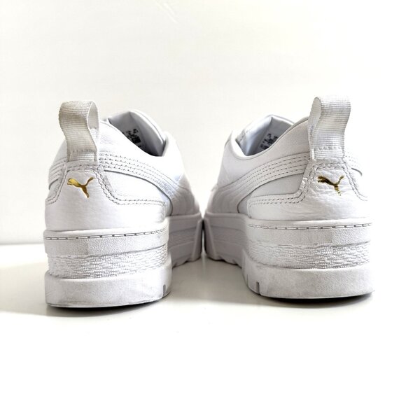 Puma Plataform Women's Triple White - Picture 5 of 8